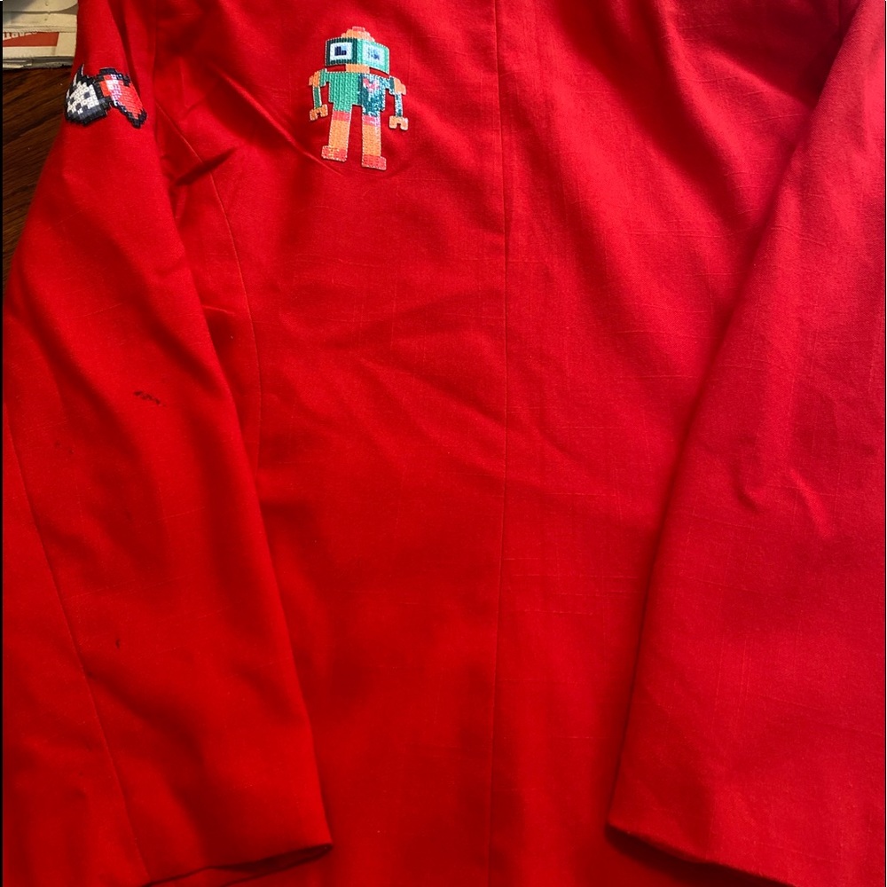 ❤️🔥✨Red Blazer with Personalized Patches✨❤️🔥